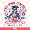 Red White And Boozy PNG, Vintage Cocktail Club American Girl PNG