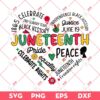 Retro Juneteenth Heart SVG, Black Independence Day SVG PNG, Black Live Matter SVG PNG