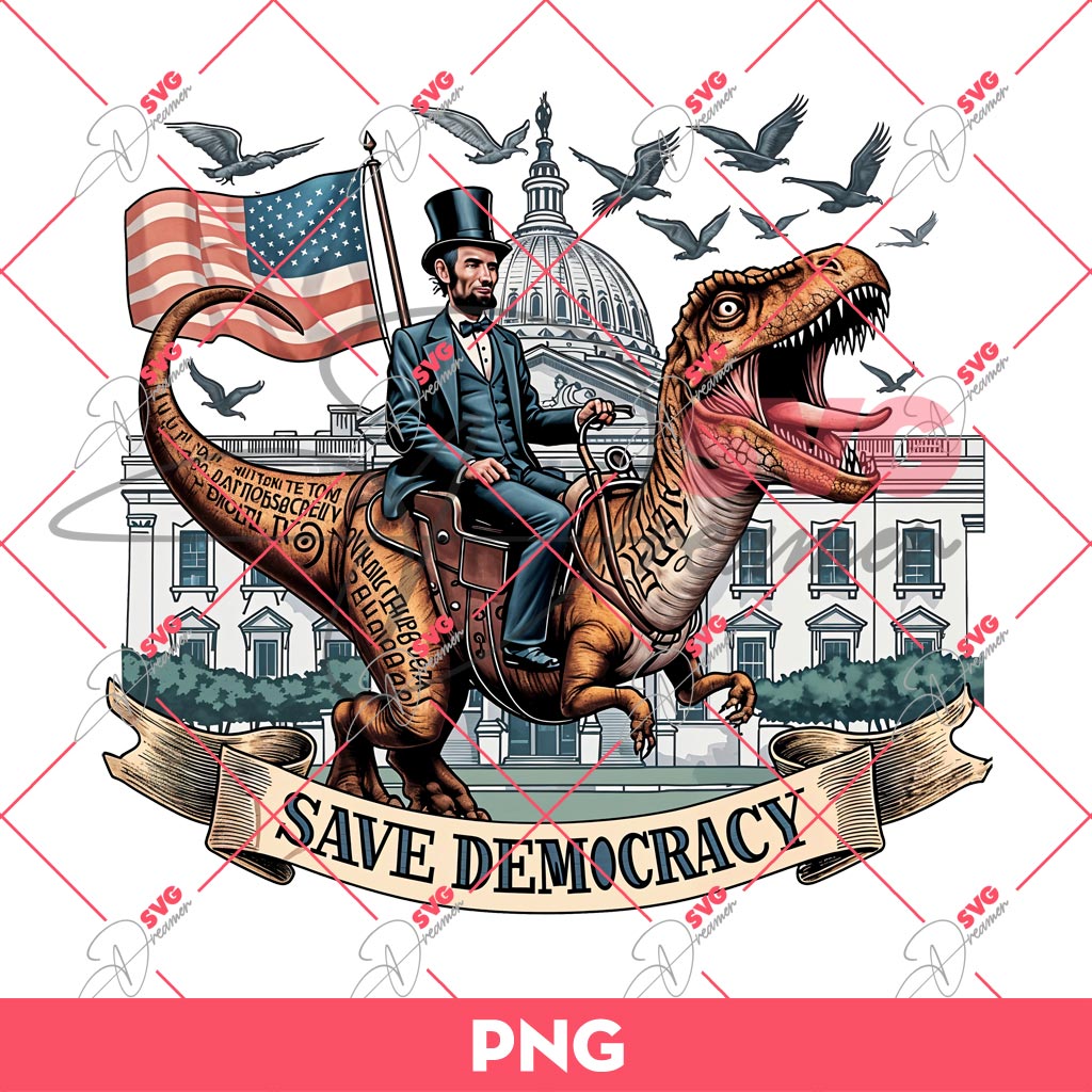 Save Democracy PNG, America PNG, Independence 04th Of July PNG