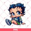 Seattle Seahawks Betty Boop PNG, Cute Betty Boop NFL Football PNG