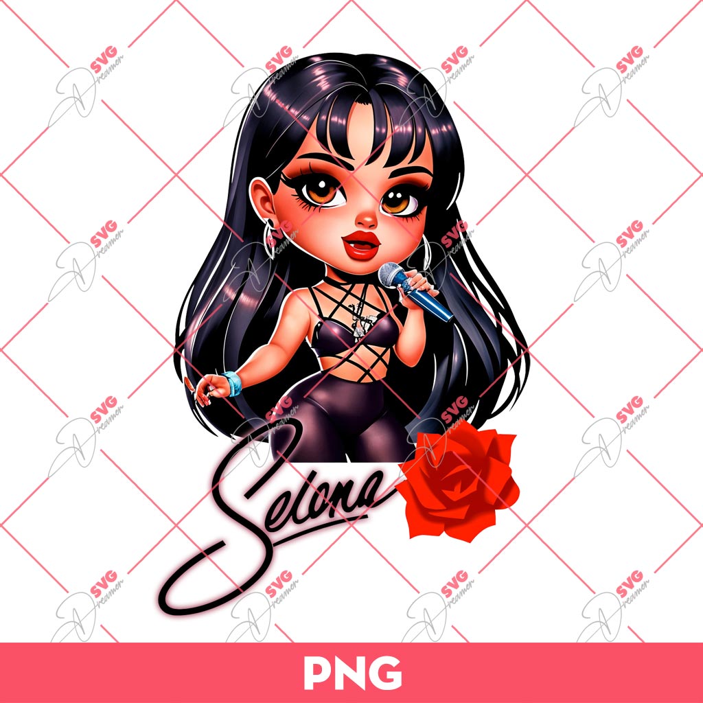 Selena Chicana Girl PNG