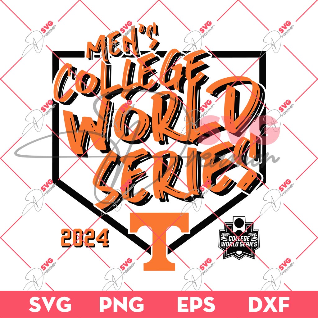 Tennessee Baseball Championship 2024 SVG PNG, Mens College World Series Tennessee Champs 24 SVG PNG