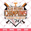 Tennessee Baseball NCAA National Champions 2024 SVG, Tennessee Volunteers Champs 2024 SVG