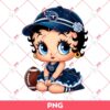 Tennessee Titans Betty Boop PNG, Cute Betty Boop NFL Football PNG