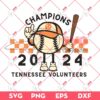 Tennessee Volunteers Champions 2024 SVG, Tennessee Champs Baseball 2024 SVG PNG