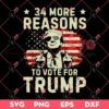 34 More Reasons To Vote For Trump SVG PNG, 2024 President Trump SVG PNG