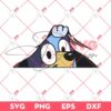 Bluey Peekaboo SVG PNG, Cute Bluey Dog SVG PNG