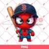 Boston Red Sox Spiderman PNG, Baby Spiderman MLB Baseball PNG
