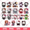 Bundle Hello Kitty Halloween SVG PNG, Bundle Hello Kitty Costume Horror Movie Characters SVG PNG