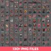 Bundle Horror Movie Characters PNG, Bundle Scary Characters PNG (Over 130 Designs)