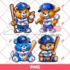 Care Bear LA Dodgers PNG, Care Bear MLB Baseball PNG, Los Angeles Dodgers PNG