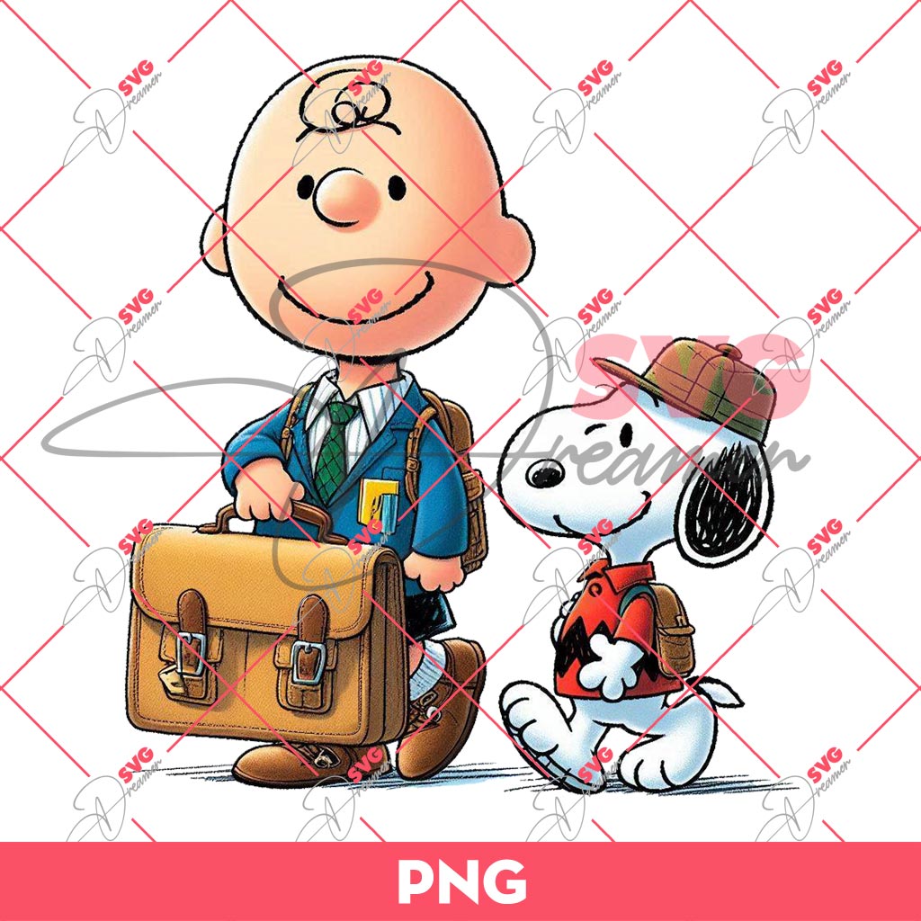 Charlie Brown And Snoopy Back To School PNG, Back To School PNG