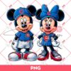 Chicago Cubs Mickey And Minnie PNG, Disney Mickey Minnie Cubs MLB Baseball PNG