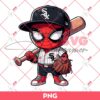 Chicago White Sox Spiderman PNG, Baby Spiderman MLB Baseball PNG