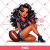 Chicana Girl Houston Texans PNG, Cute Girl Texans NFL Football PNG