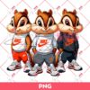 Chipmunks Wearing Nike Outfits PNG, Chipmunks Nike Fashion PNG