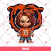 Chucky NFL Chicago Bears PNG, Chucky Horror Character Football PNG