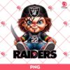 Chucky Raiders NFL PNG, Horror Character Las Vegas Raider Football PNG