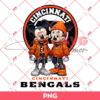 Cincinnati Bengals NFL Mickey Minnie PNG, Disney Football PNG