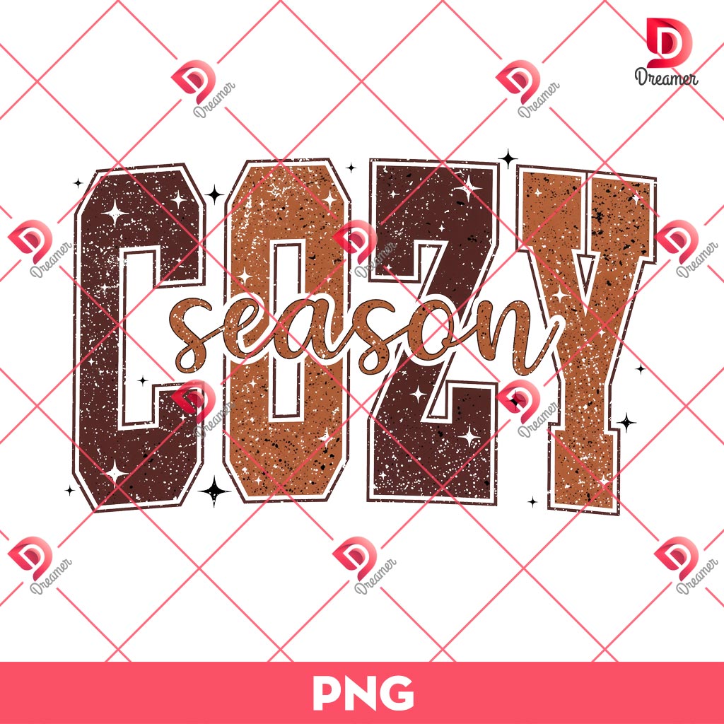 Cozy Season PNG, Thanksgiving Fall PNG, Retro Halloween PNG