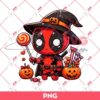Cute Deadpool Halloween PNG, Superhero Halloween PNG