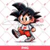 Cute Goku Wearing Nike Fashion PNG, Goku Dragonball Wearing Nike Outfits PNG