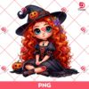 Cute Merida Princess Witch PNG, Disney Princess Halloween PNG