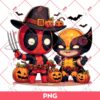 Deadpool And Wolverine Halloween PNG, Deadpool Wolverine Pumpkin Halloween PNG