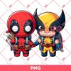 Deadpool And Wolverine PNG, Back To School PNG