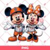 Detroit Tigers Mickey And Minnie PNG, Disney Mickey Minnie Tigers MLB Baseball PNG