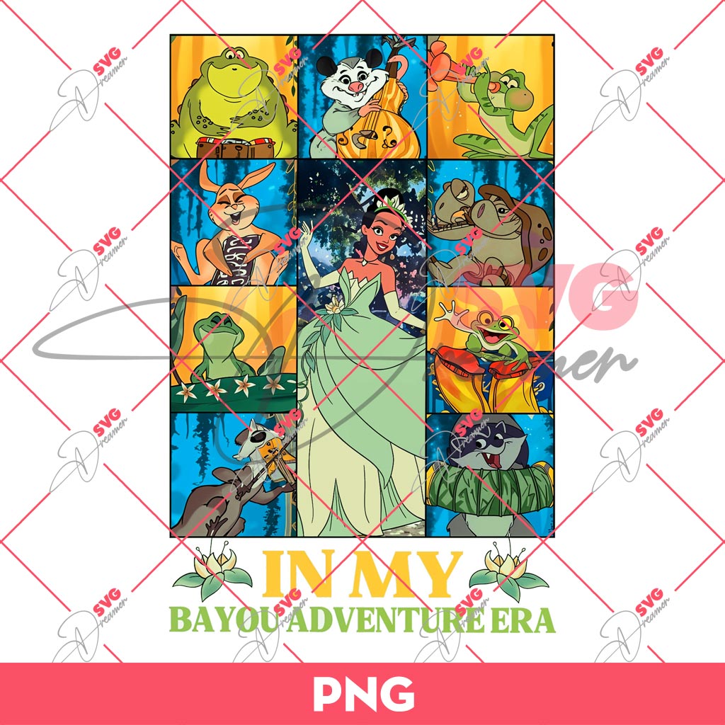 Disney In My Bayou Adventure Era PNG, Disney Tiana Princess Era Tour PNG