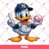 Donald Duck NY Yankees PNG, Disney Duck MLB Baseball PNG, New York Yankees PNG
