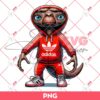 E.T Alien Wearing Adidas Outfits PNG