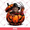 Freddy Krueger In Pumpkin Halloween PNG, Horror Characters Halloween PNG