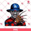 Freddy Krueger LA Dodgers PNG, Los Angeles Dodgers PNG, Horror Character NFL Football PNG