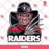 Freddy Krueger Raiders NFL PNG, Horror Character Las Vegas Raider Football PNG