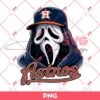 Ghostface Houston Astros PNG, Horror Character MLB Baseball PNG