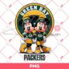 Green Bay Packers NFL Mickey And Minnie PNG, Disney Football PNG