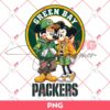 Green Bay Packers NFL Mickey Minnie PNG, Disney Football PNG
