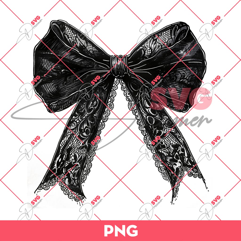 Halloween Gothic Coquette Bow PNG, Black Bow Halloween PNG, Retro halloween PNG