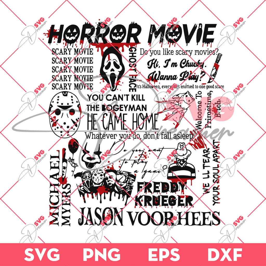 Halloween Horror Movie SVG PNG, Do You Like Scary Movies SVG PNG, Halloween SVG PNG