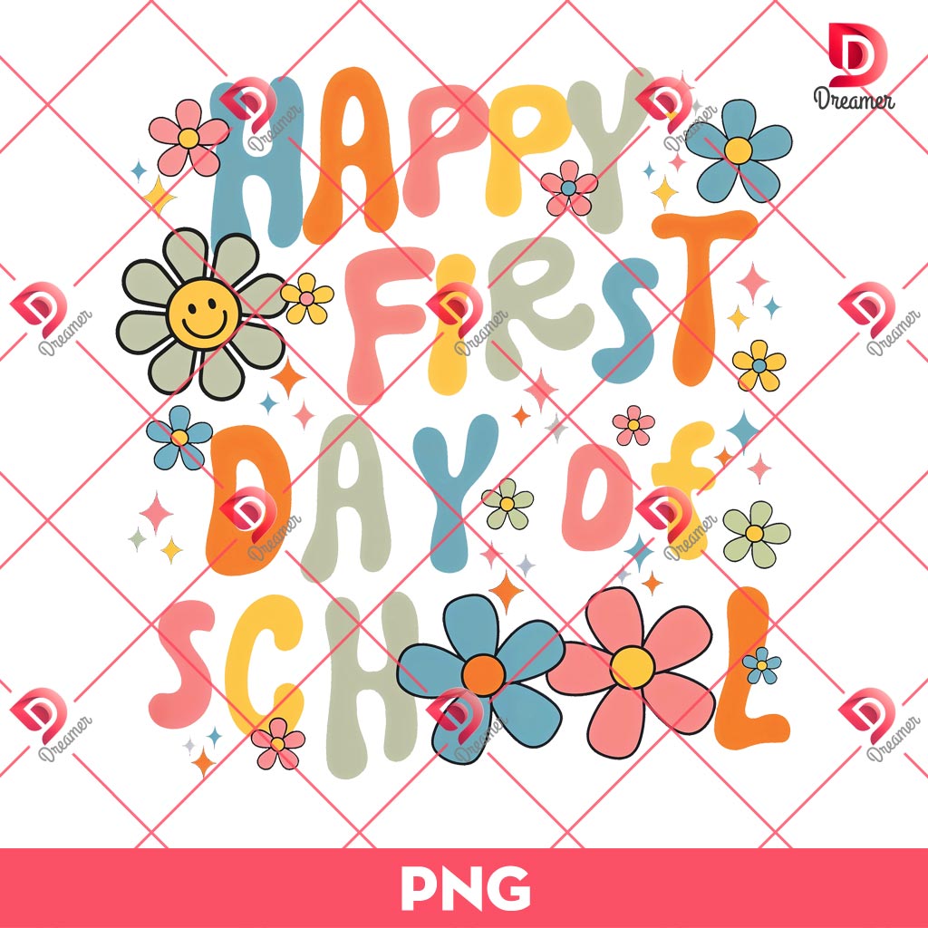 Happy First Day Of School PNG, Back To School PNG