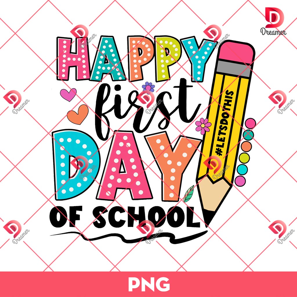 Happy First Day Of School PNG, Teacher PNG, Back To School PNG