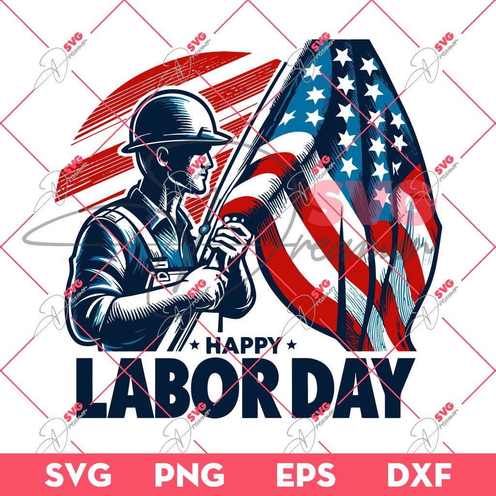 Happy Labor Day SVG PNG