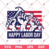 Happy Labor Day SVG, Patriotic Laborer SVG PNG