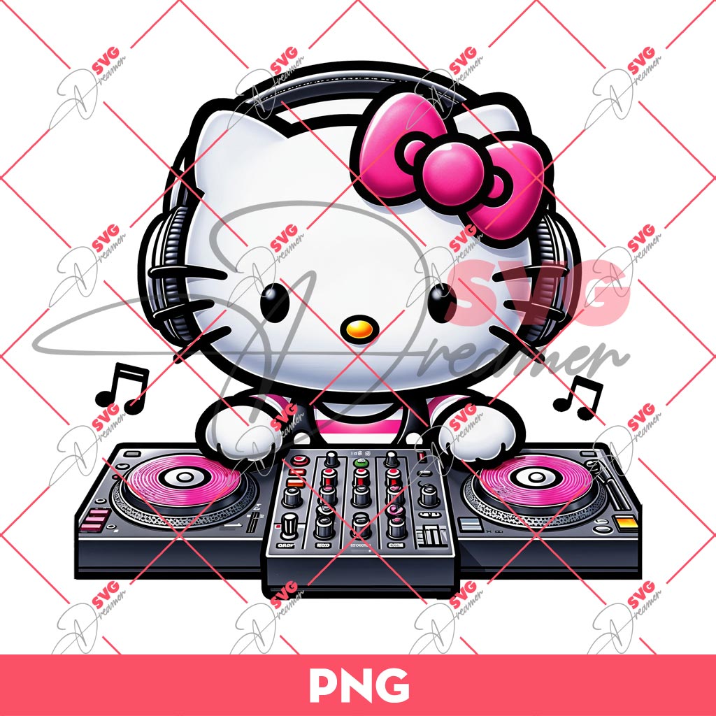 Hello Kitty DJ PNG, Hello Kitty Becomes A Music Producer PNG