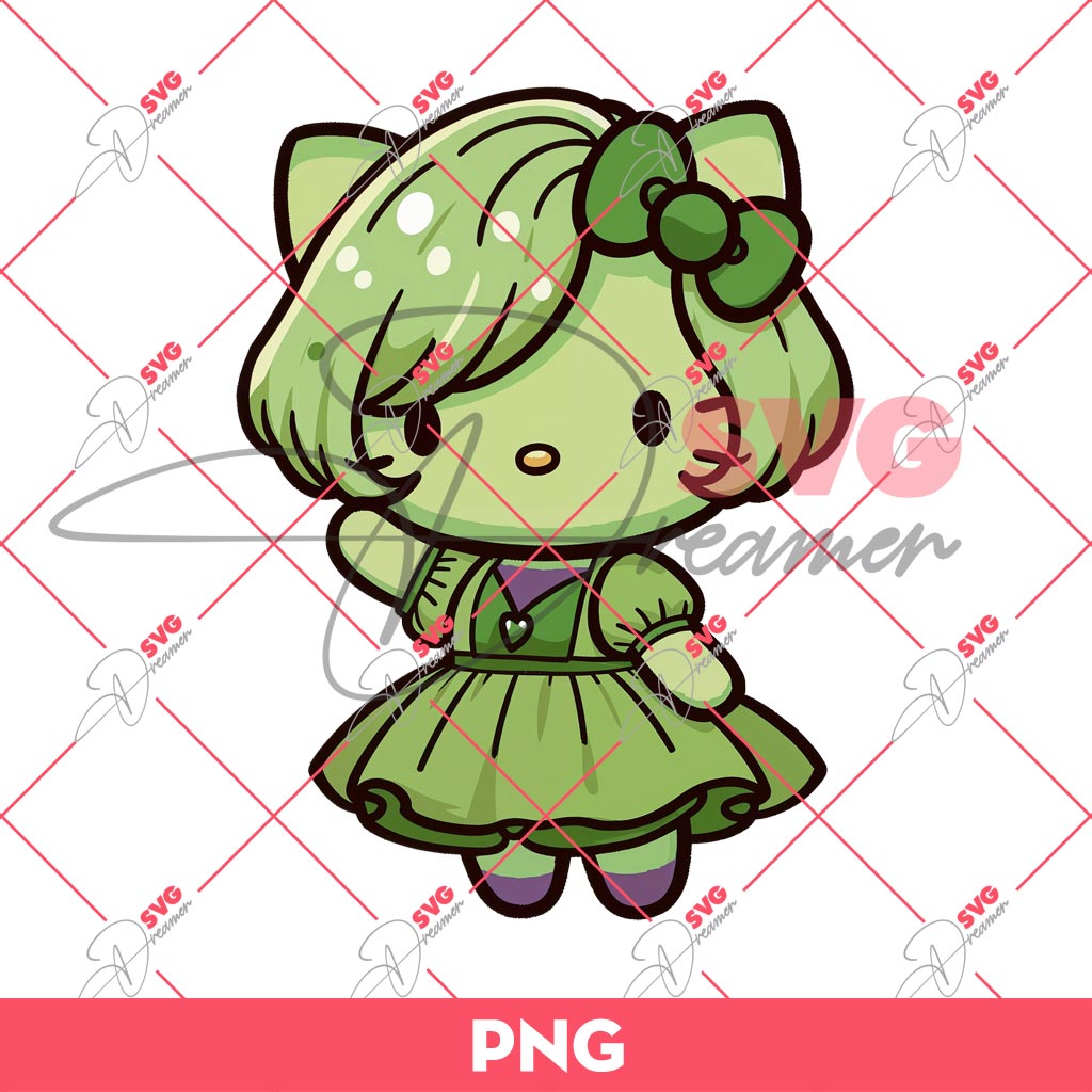 Hello Kitty Disgust Inside Out PNG, Inside Out 2 PNG