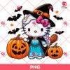 Hello Kitty Elsa Princess Halloween PNG, Elsa Hello Kitty Witch Halloween PNG