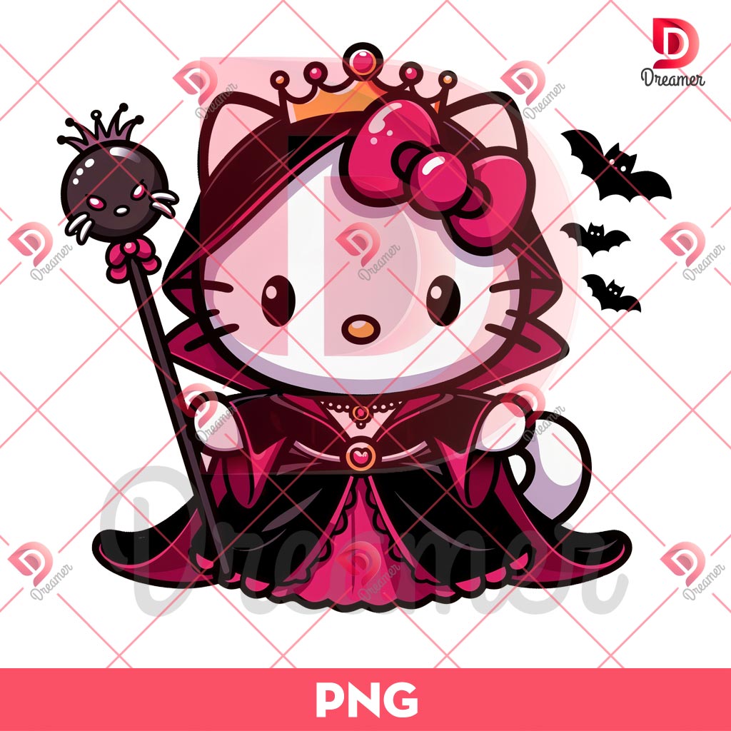 Hello Kitty Evil Queen PNG, Hello Kitty Halloween PNG