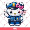 Hello Kitty Is A Police Officer PNG, Hello Kitty Police PNG